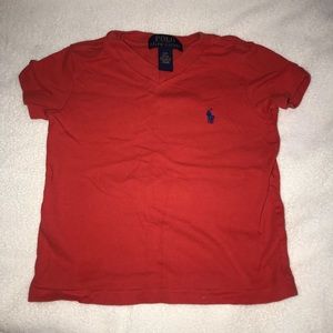 KIDS ORANGE RED POLO SHIRT